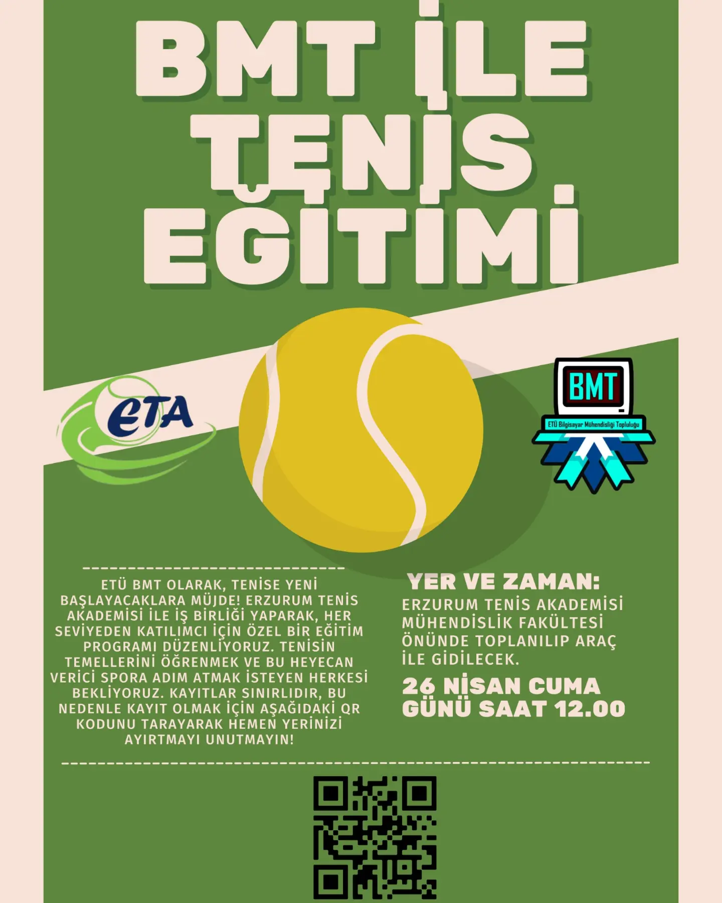 ETÜ BMT Kulübü Tenis Eğitimi Etkinliği!
